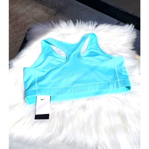 Nike 2X women's training Sports bra light blue Medium support - Picture 7 of 13